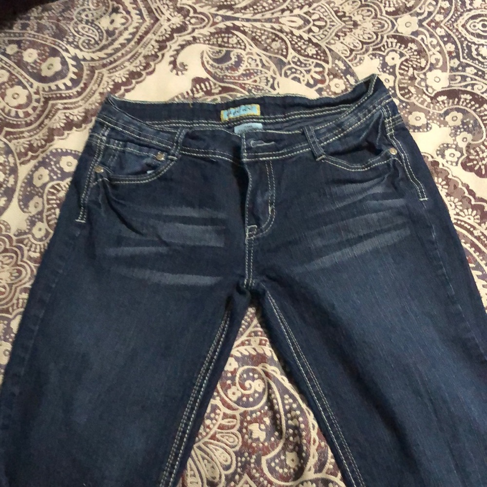 Boot cut blue jeans. Sz 7 Blue Ice Brand - Picture 2 of 2